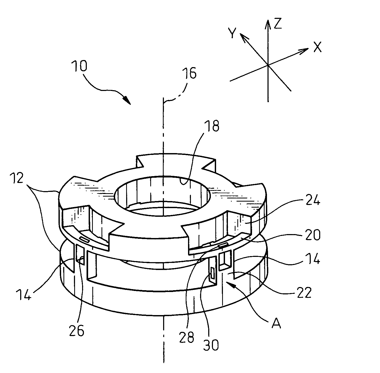 Six-axis force sensor