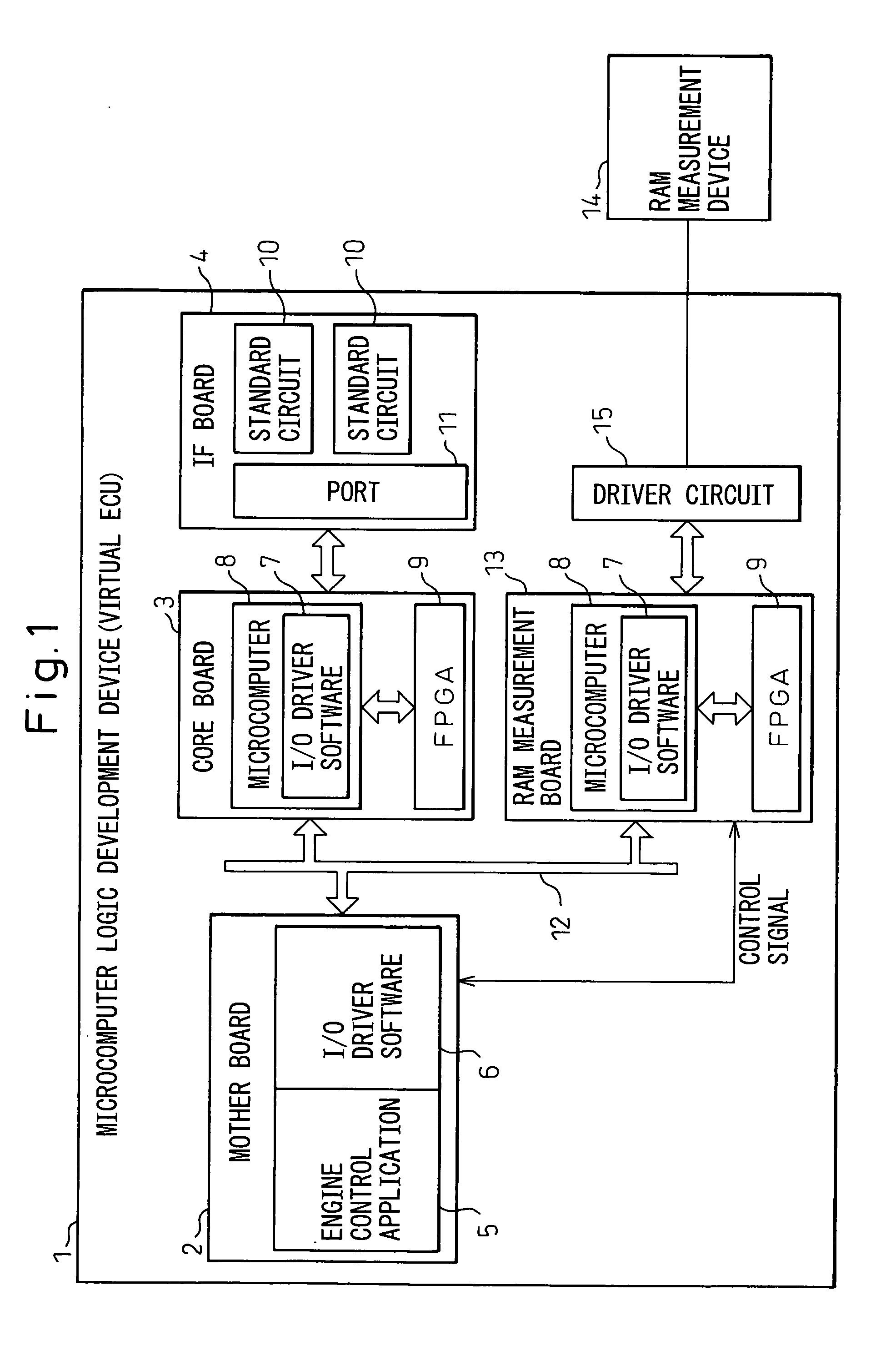 Microcomputer logic development device