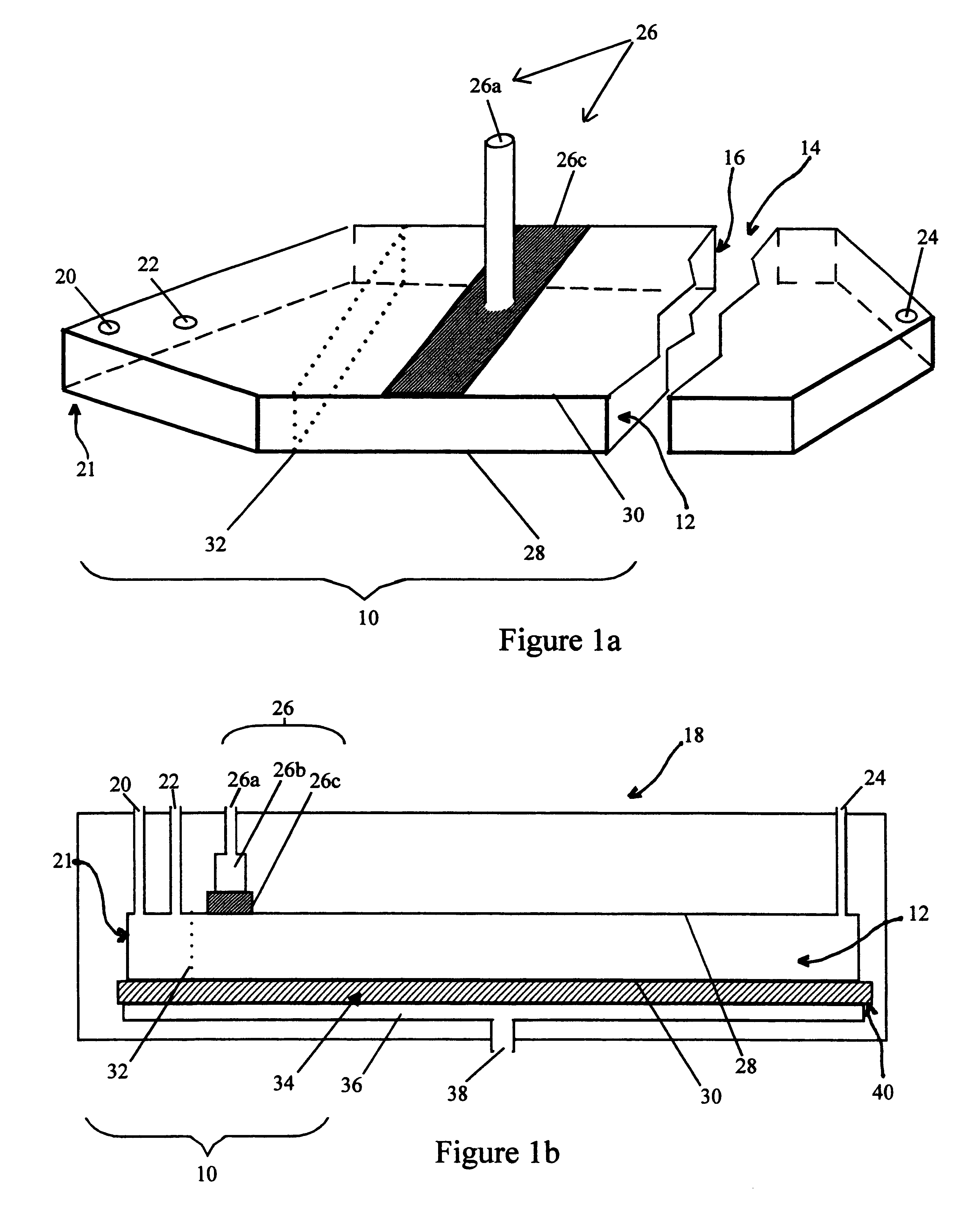 Sample focusing device and method