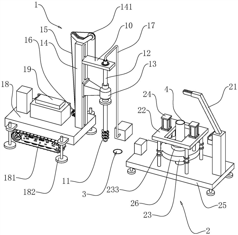 Hole guiding and pile planting equipment and construction method