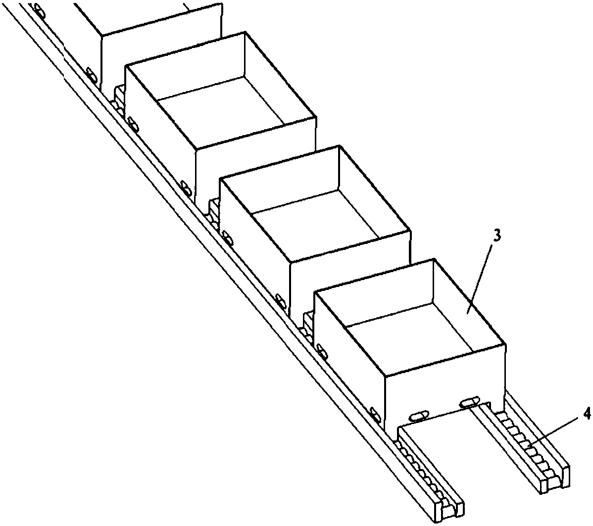 Automatic material classification warehouse-in and warehouse-out system