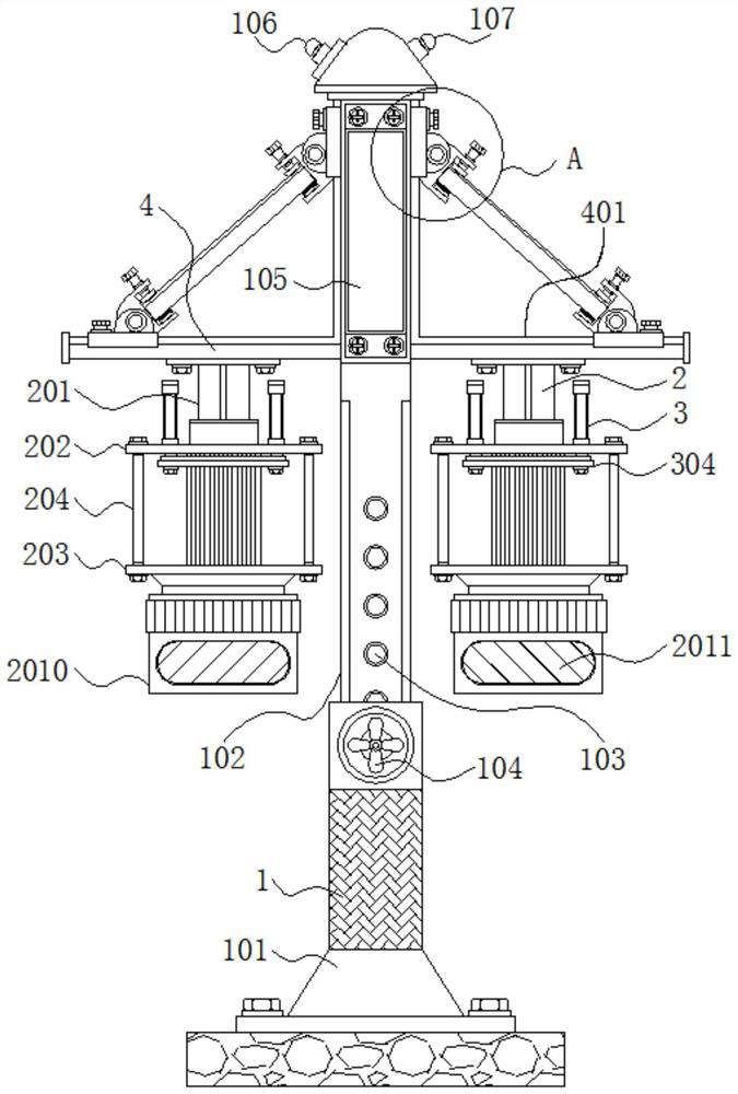 Automatic insect killing device for red-pulp peach planting