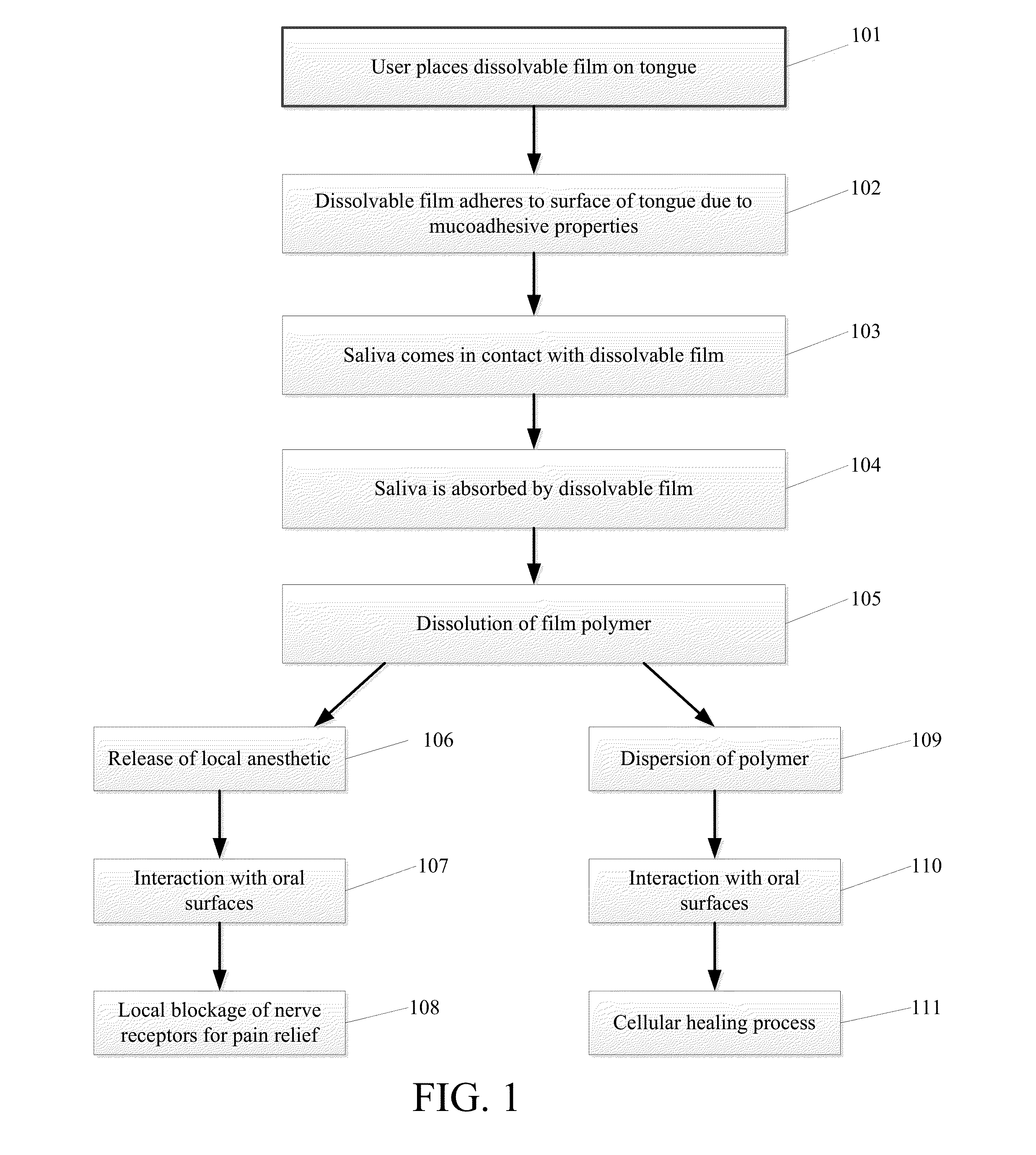 Dissolvable Strip for Treatment of Oral Thermal Burns