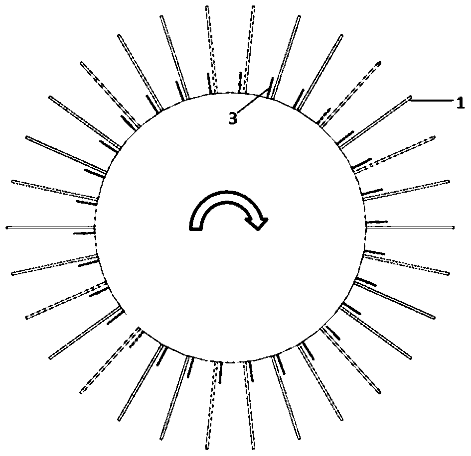 An isolated small blade for axial flow compressor rotor expansion stability