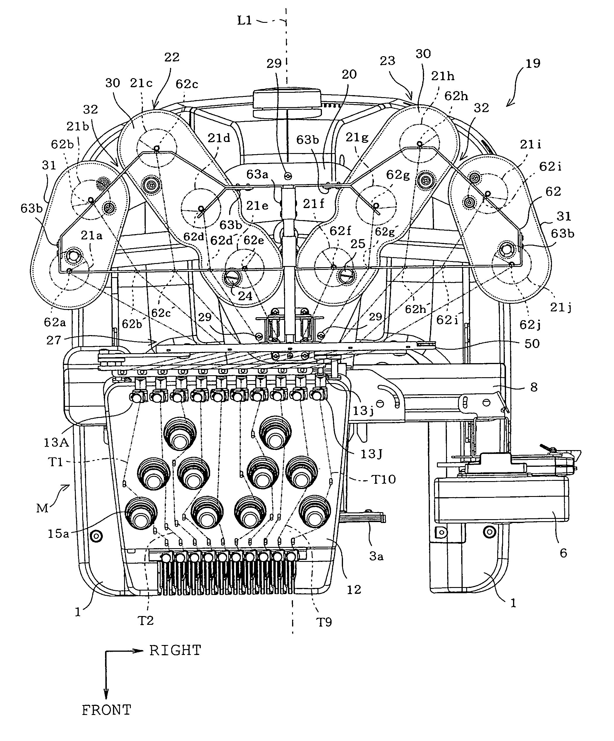 Spool holder and sewing machine provided therewith