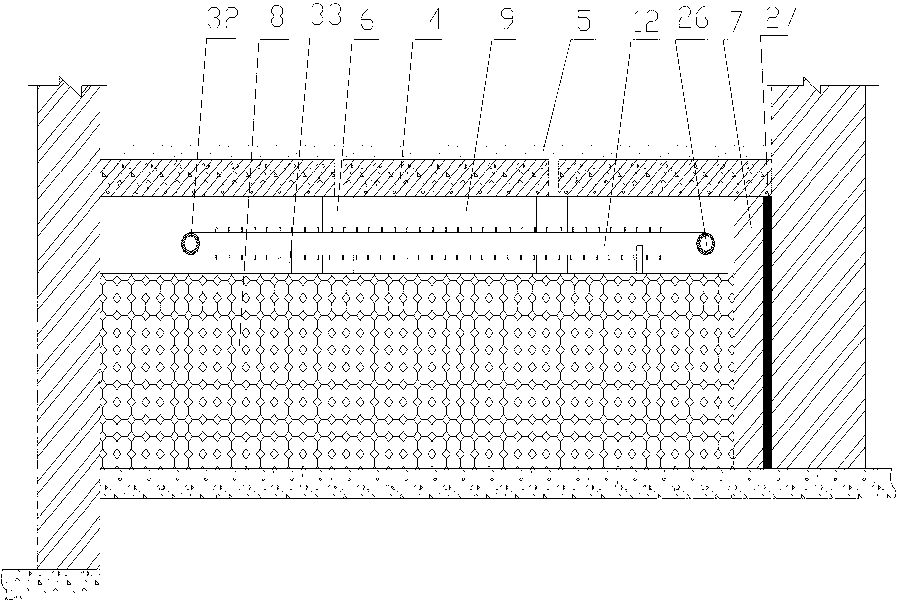 Thermal storage heated brick bed capable of being warm in winter and cool in summer