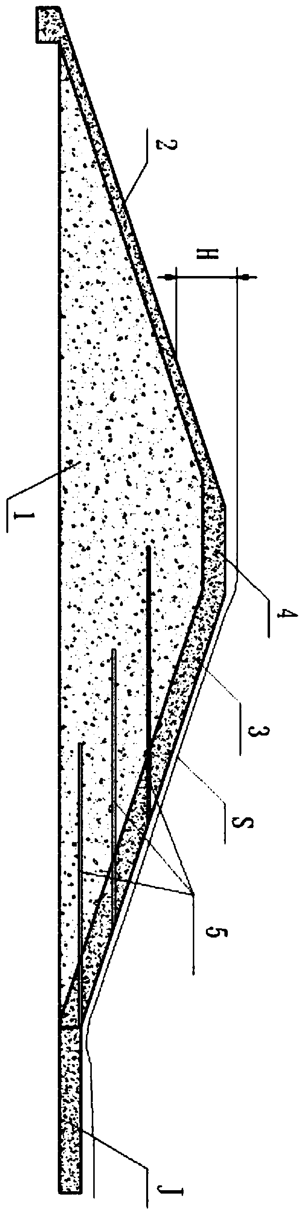 Management-and-protection-free integrated check dam and construction method thereof