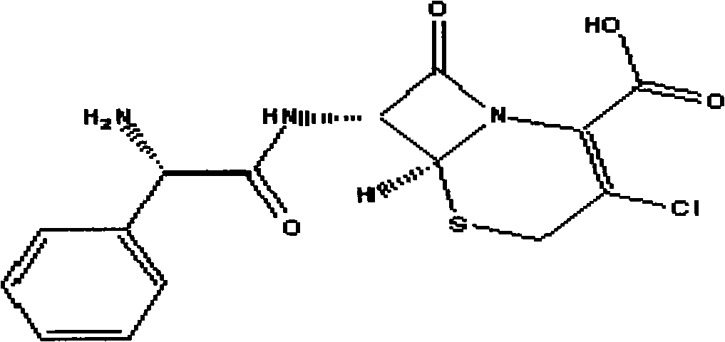 Compound cefaclor preparation and preparation method