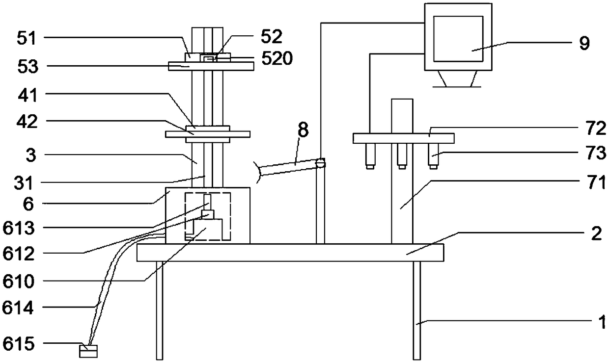 A mobile phone touch screen screen printing device for easy sampling