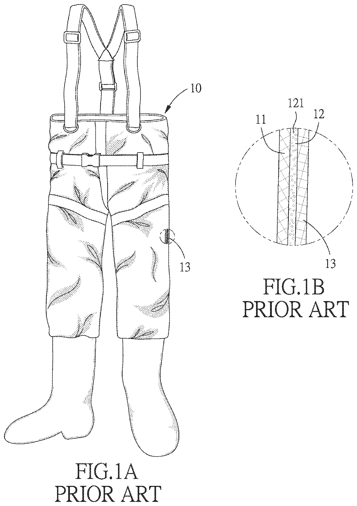 Waterproof and breathable sea fishing trousers having a titanium alloy heat insulation layer