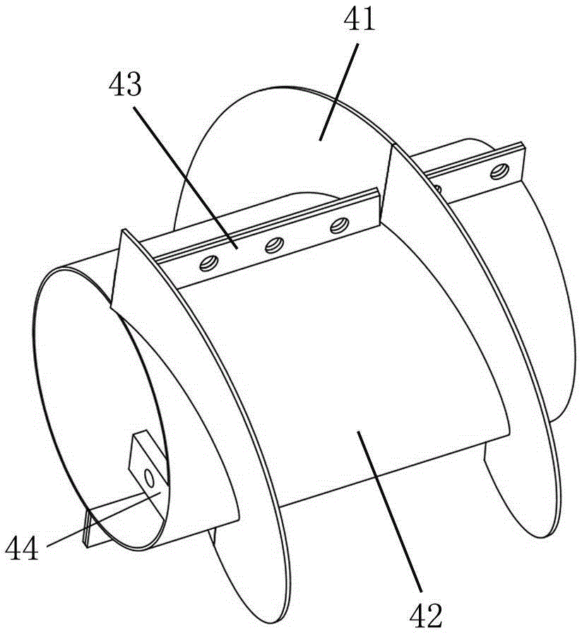 Rotary tillage and ditching device