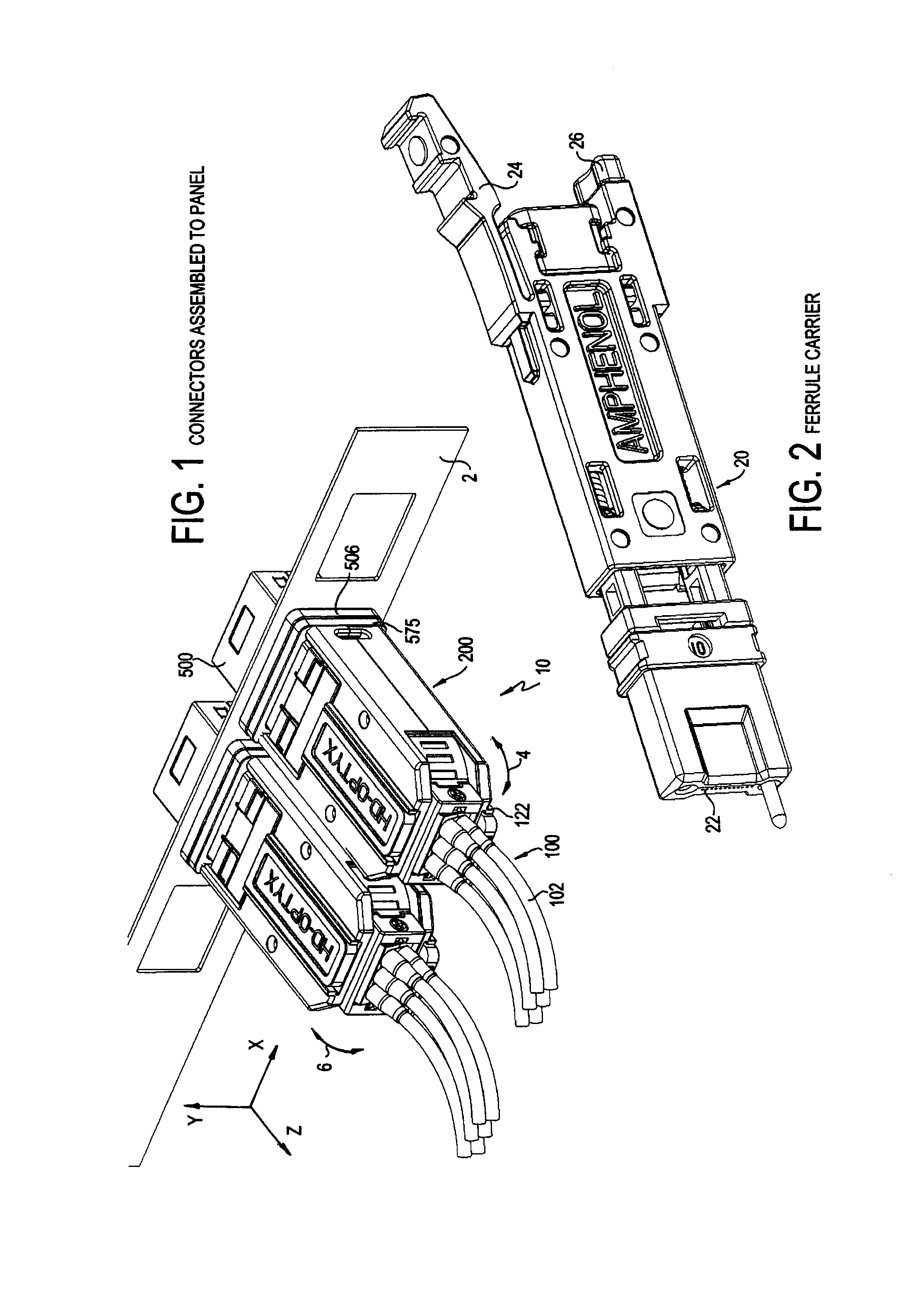 High density front panel optical interconnect