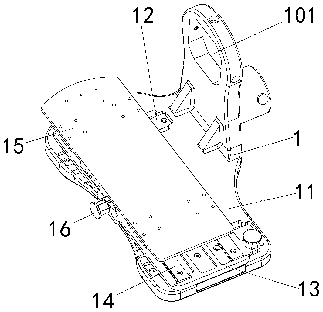 Orthotic footrest device for lower limb rehabilitation training device