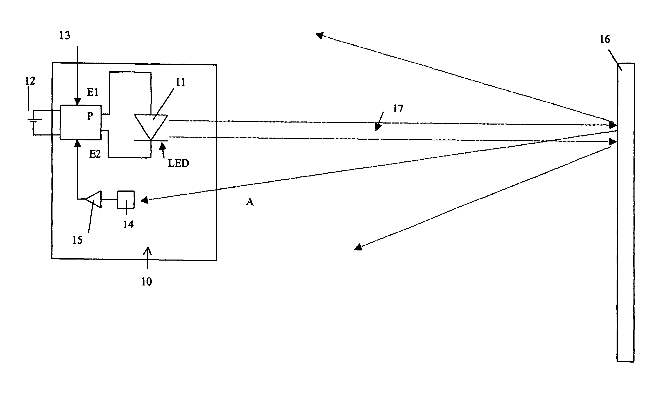 Lamp having self-regulated lighting