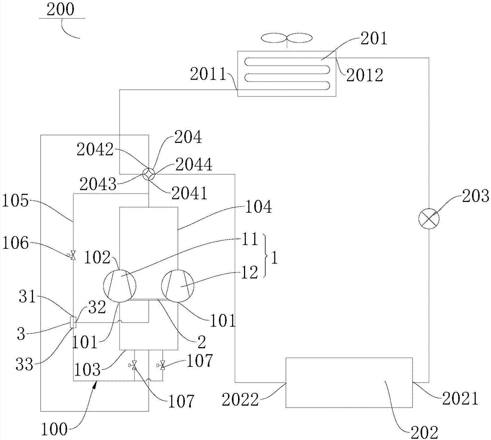 Compressor assembly and refrigeration system with same