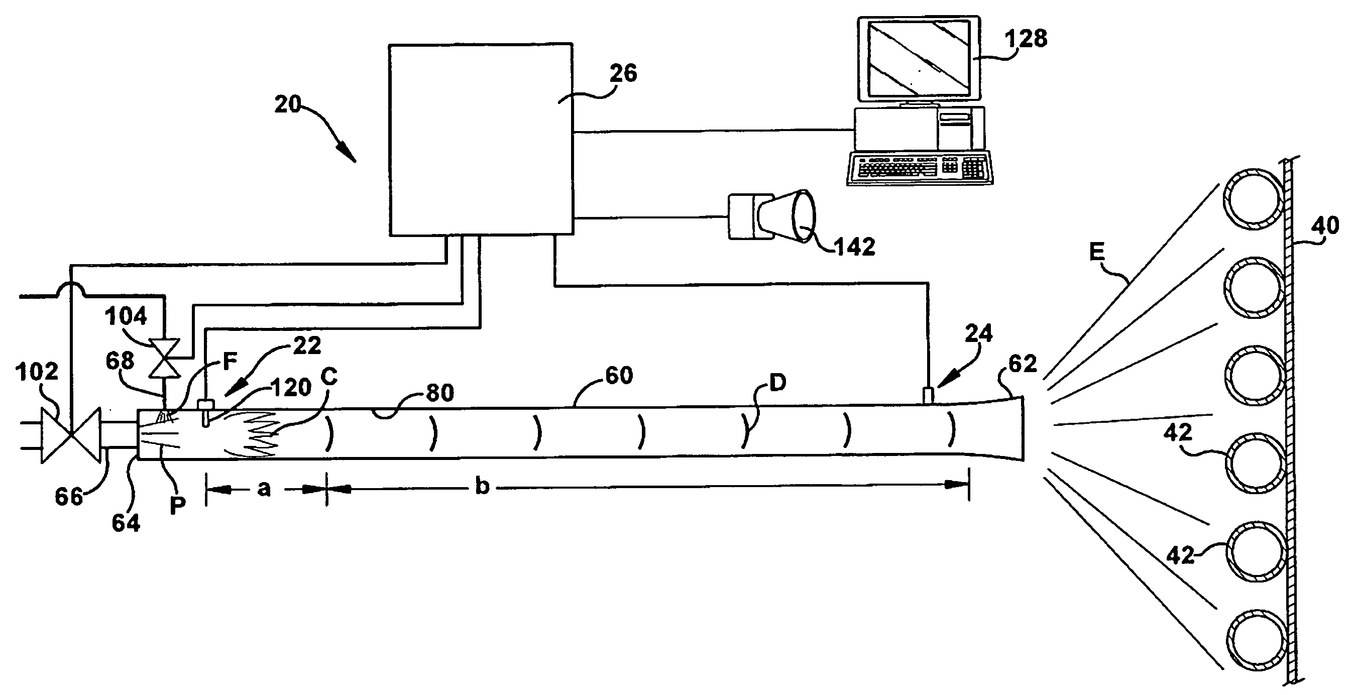 Impulse combustion cleaning system and method