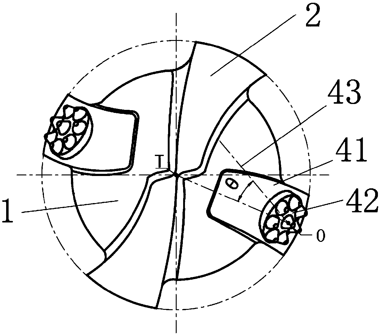 Low-torque diamond drill bit