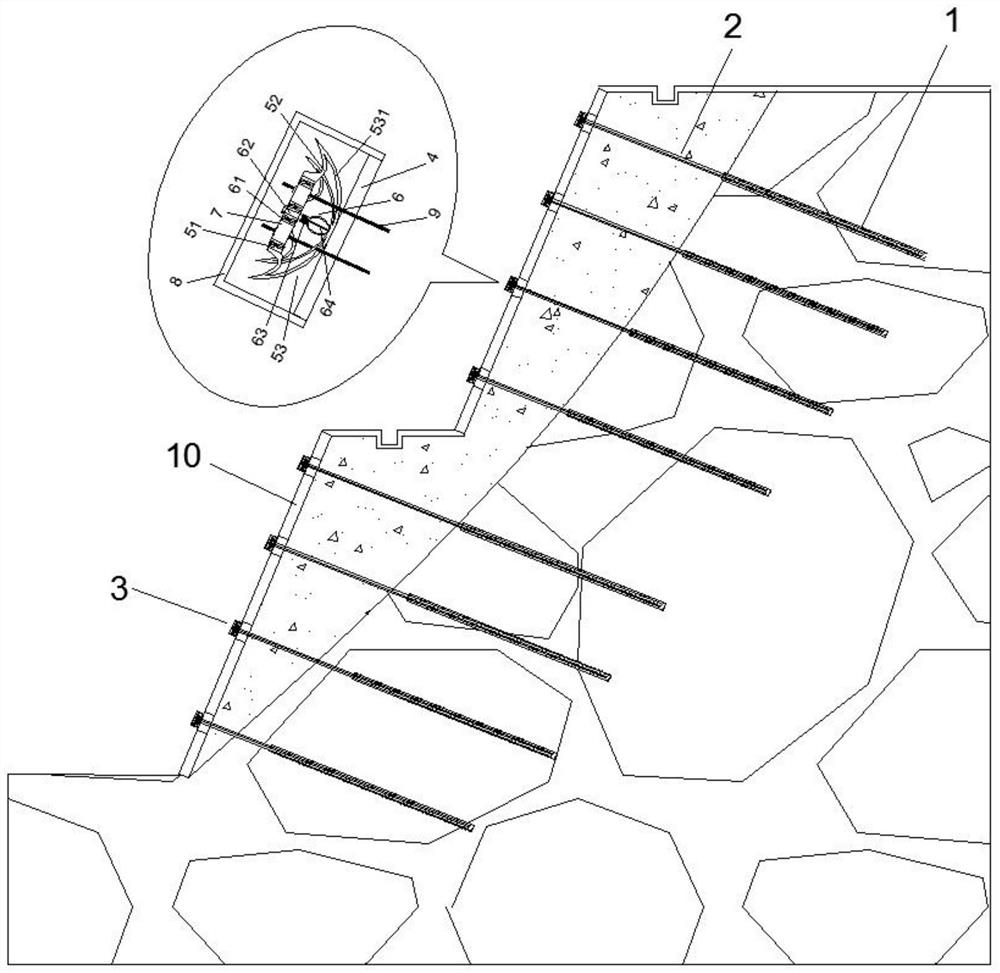 Construction method of prestress recoverable type anti-seismic anchor rod for slope support