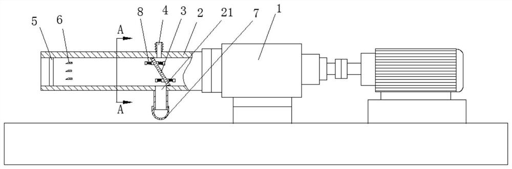 Pump body with filtering structure