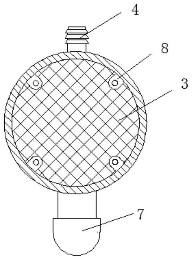 Pump body with filtering structure