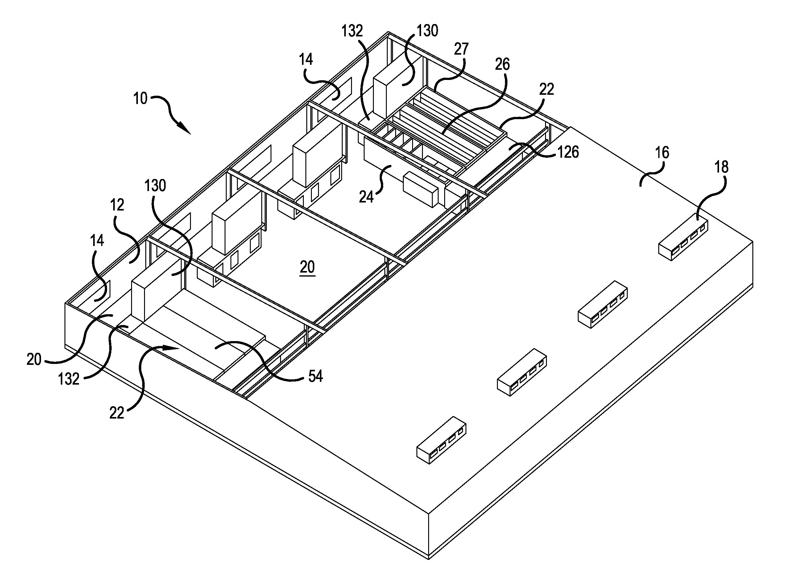 Cooling module for modular data center and system comprising the cooling module and at least one server module