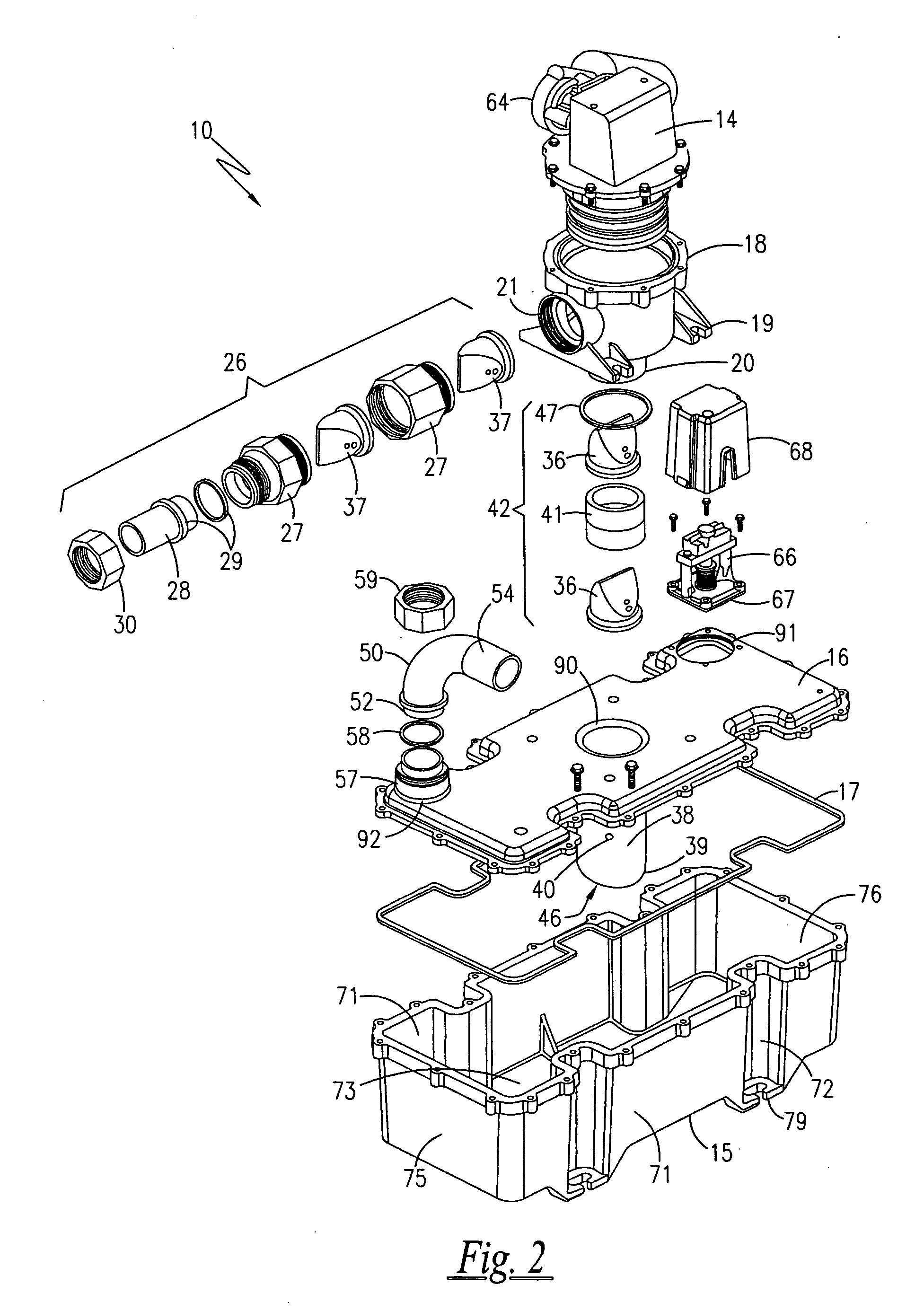 Vacuum tank assembly