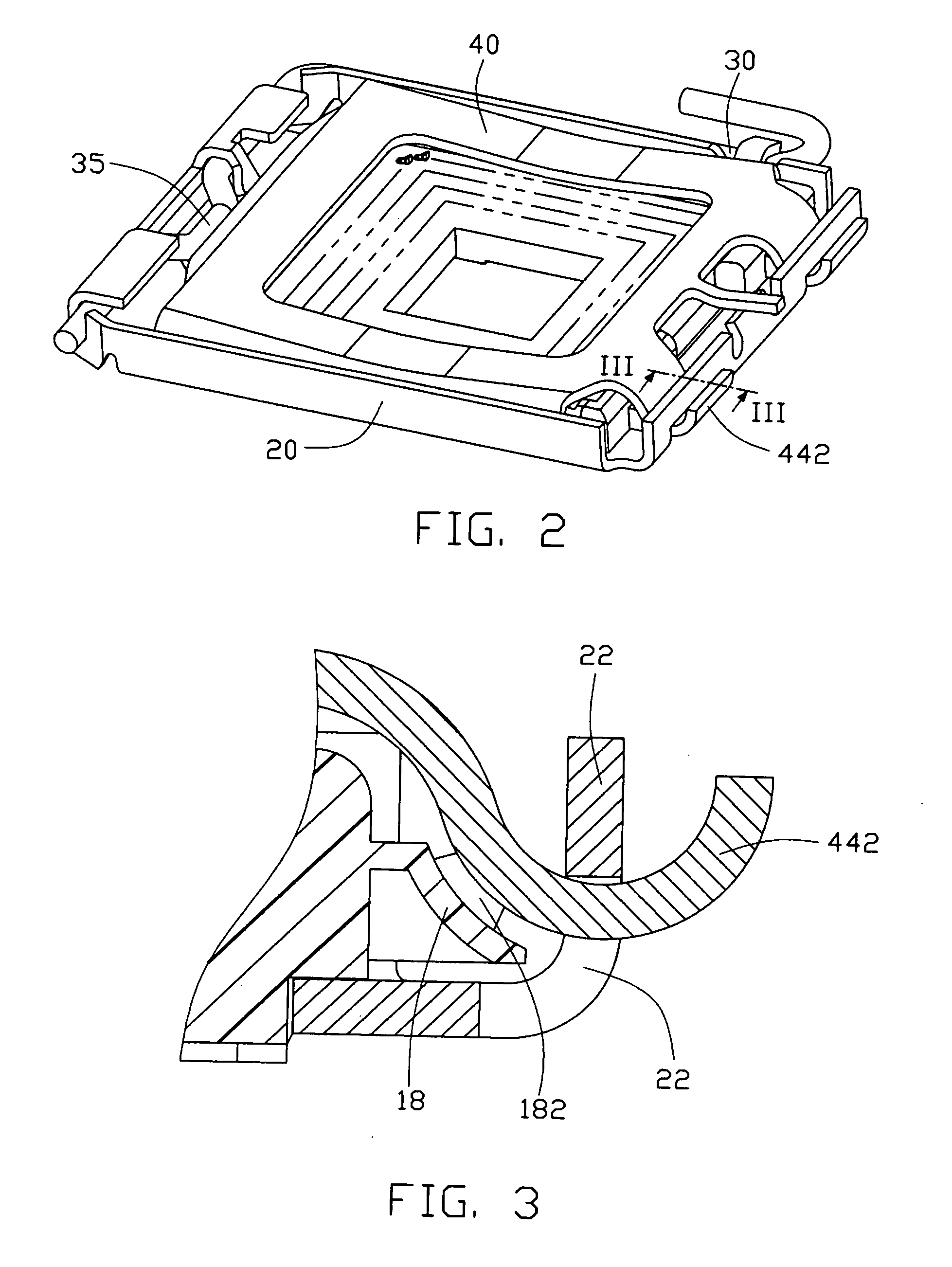 Land grid array connector assembly with reliable block