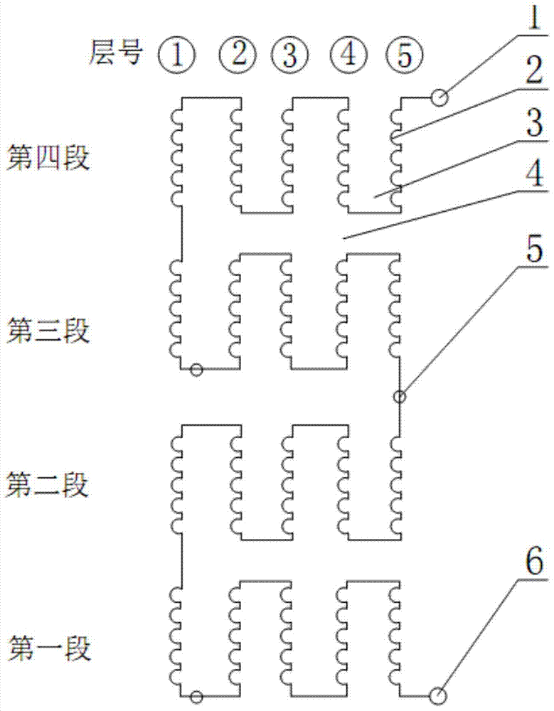 A reactor coil with reinforced interlayer insulation structure