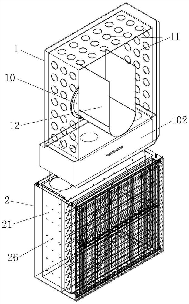 Noise reduction structure and noise reduction method of high-speed and high-pressure centrifugal blower