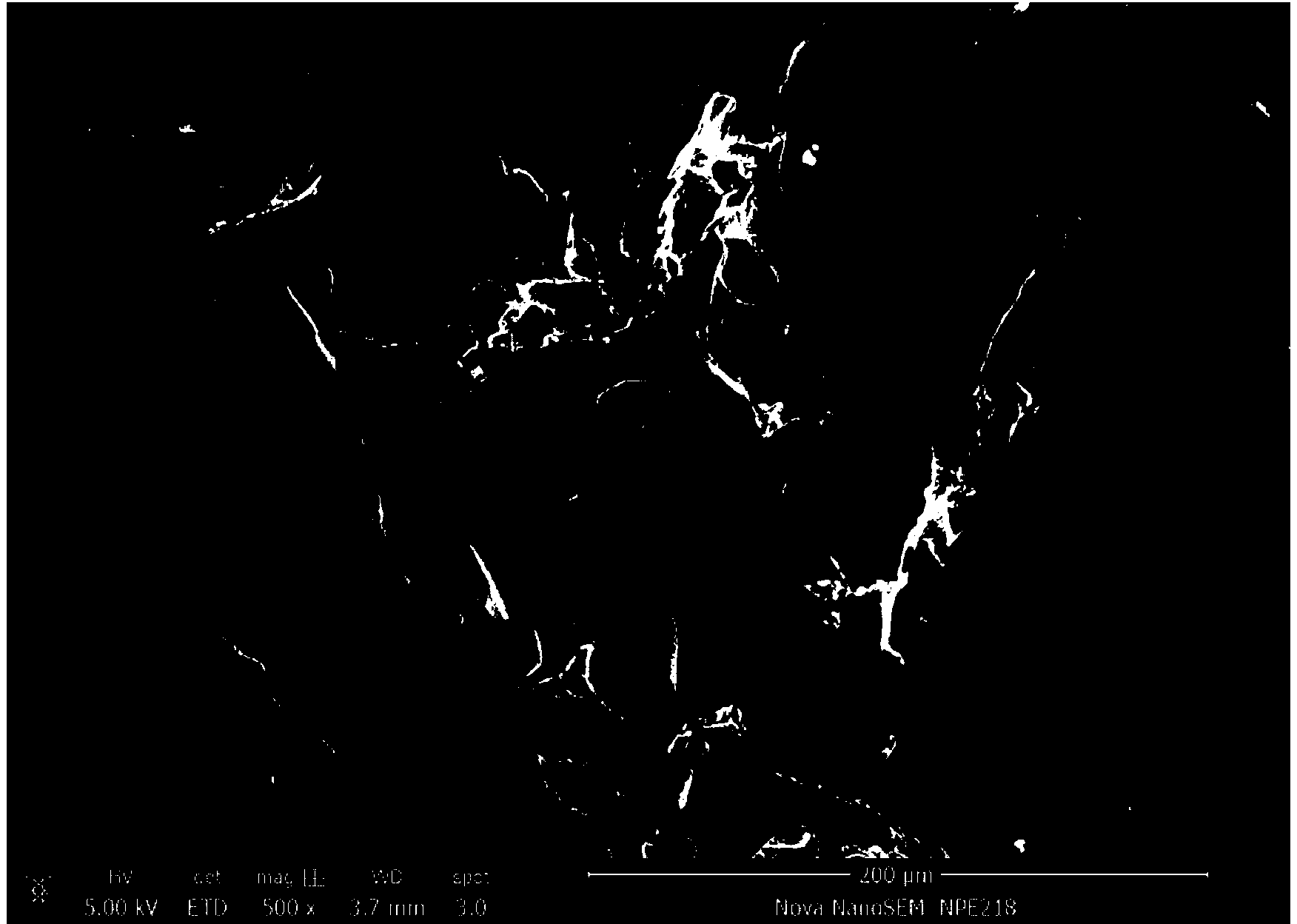 Method for leaching and loading drug solution by using nanometer porous polylactic acid material