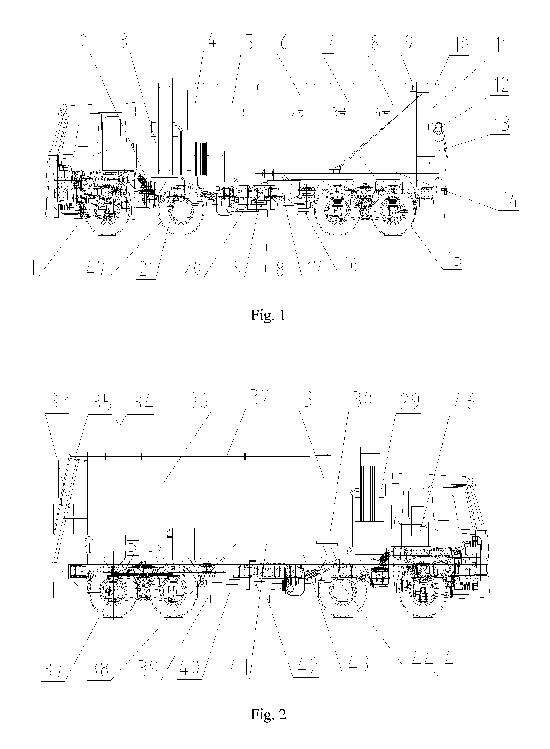 On-site mixed loading truck for explosives with different detonation velocities