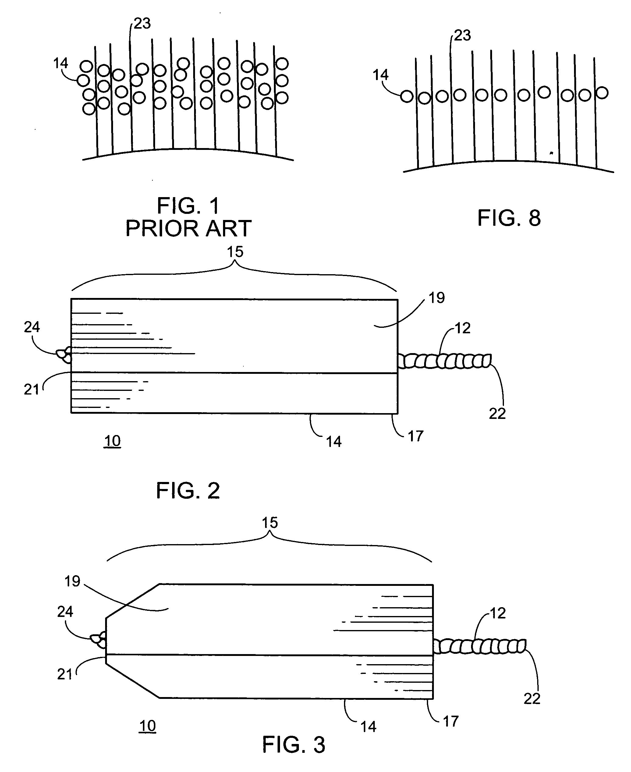 Mascara brush with curving bristle portion