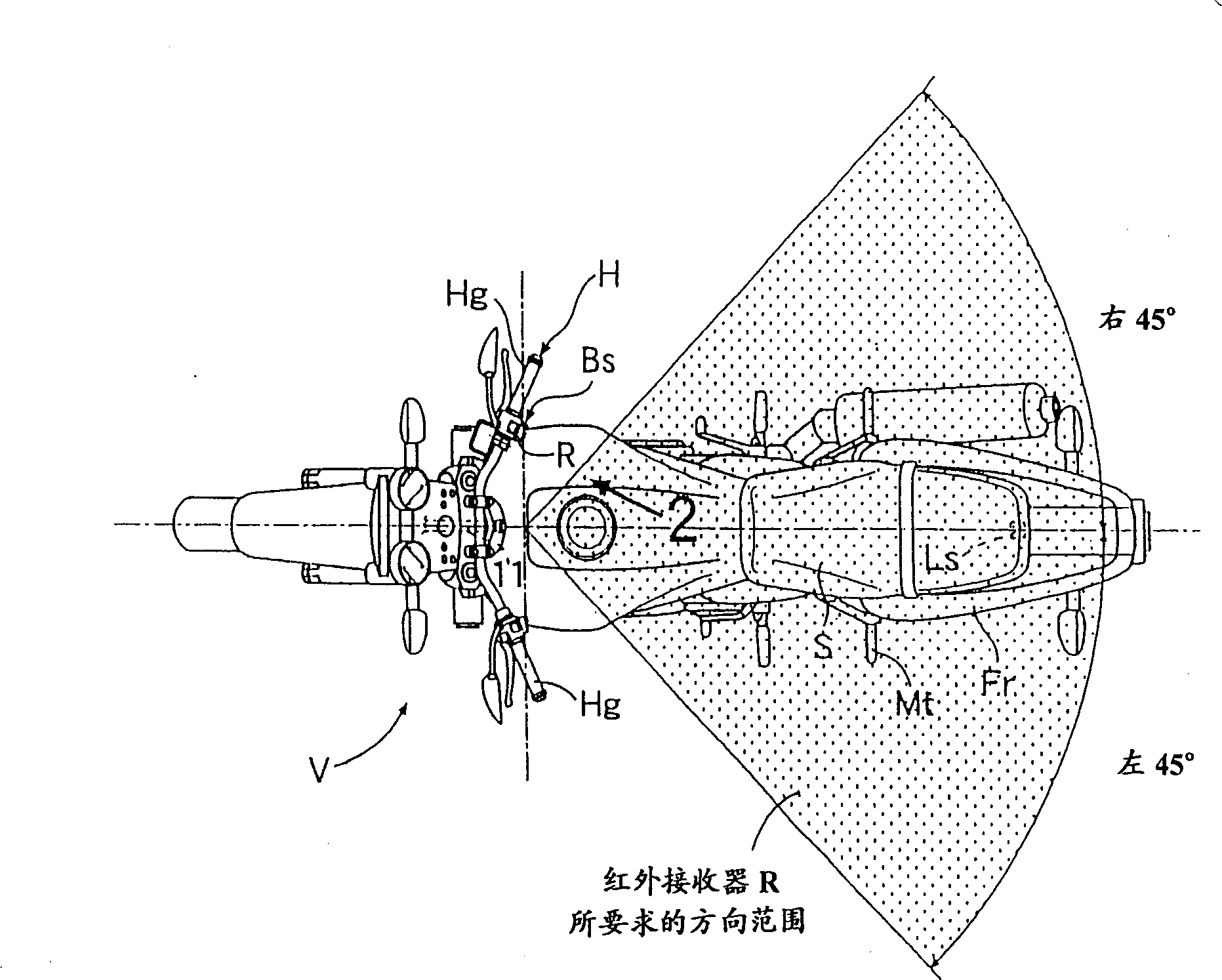 Remote controlled lock operation device for light vehicle