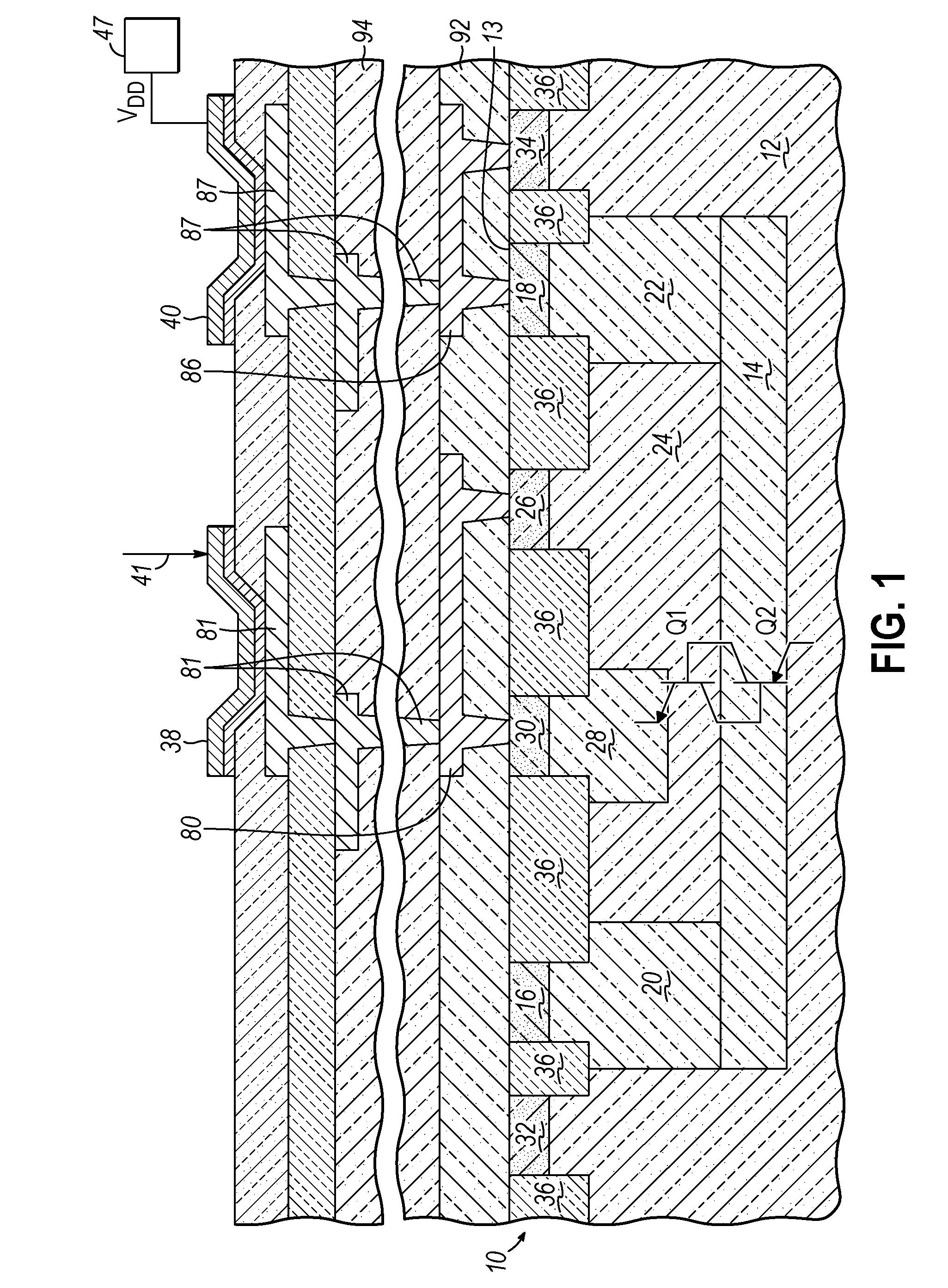 Vertical npnp structure in a triple well CMOS process