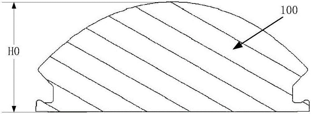 Thick wall plastic part surrounding type layered injection molding method and mold structure and lens product thereof