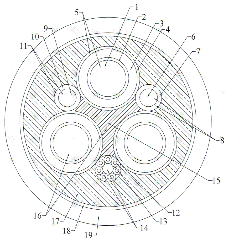 Marine shore power cable