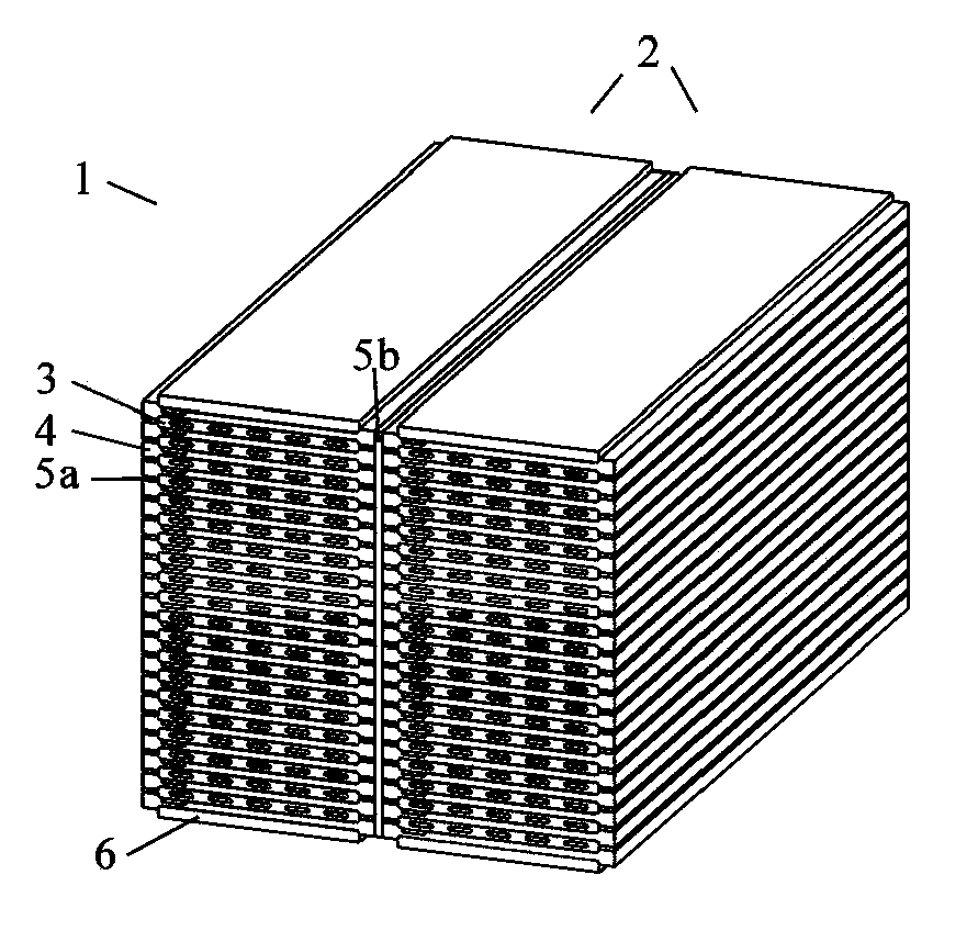 Flat tube type solid oxide fuel cell pack