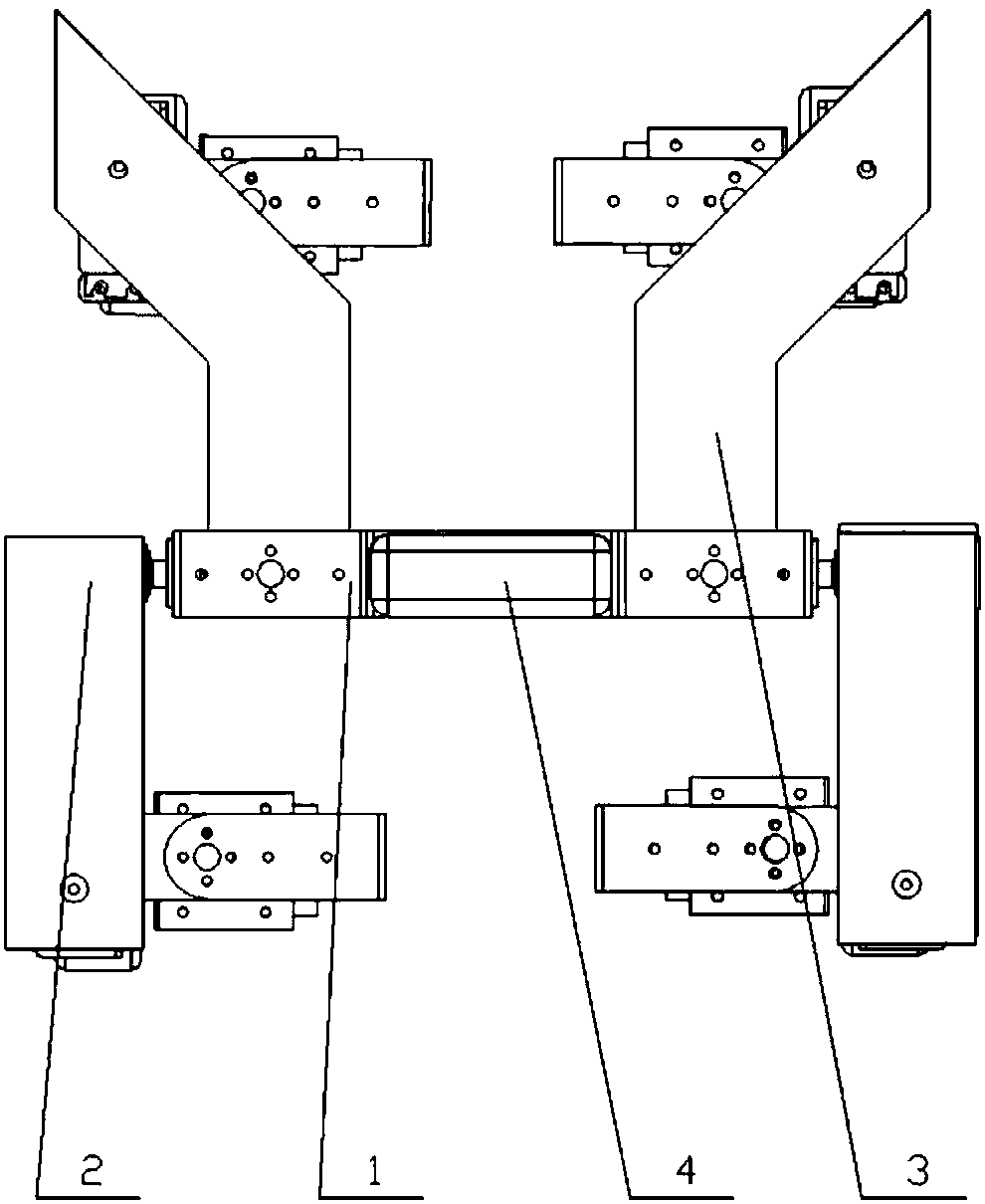 Coaxial type all-terrain wheel-legged mobile robot