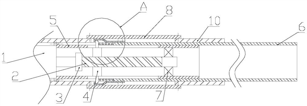 Platform supporting device for automatic elevator mounting equipment