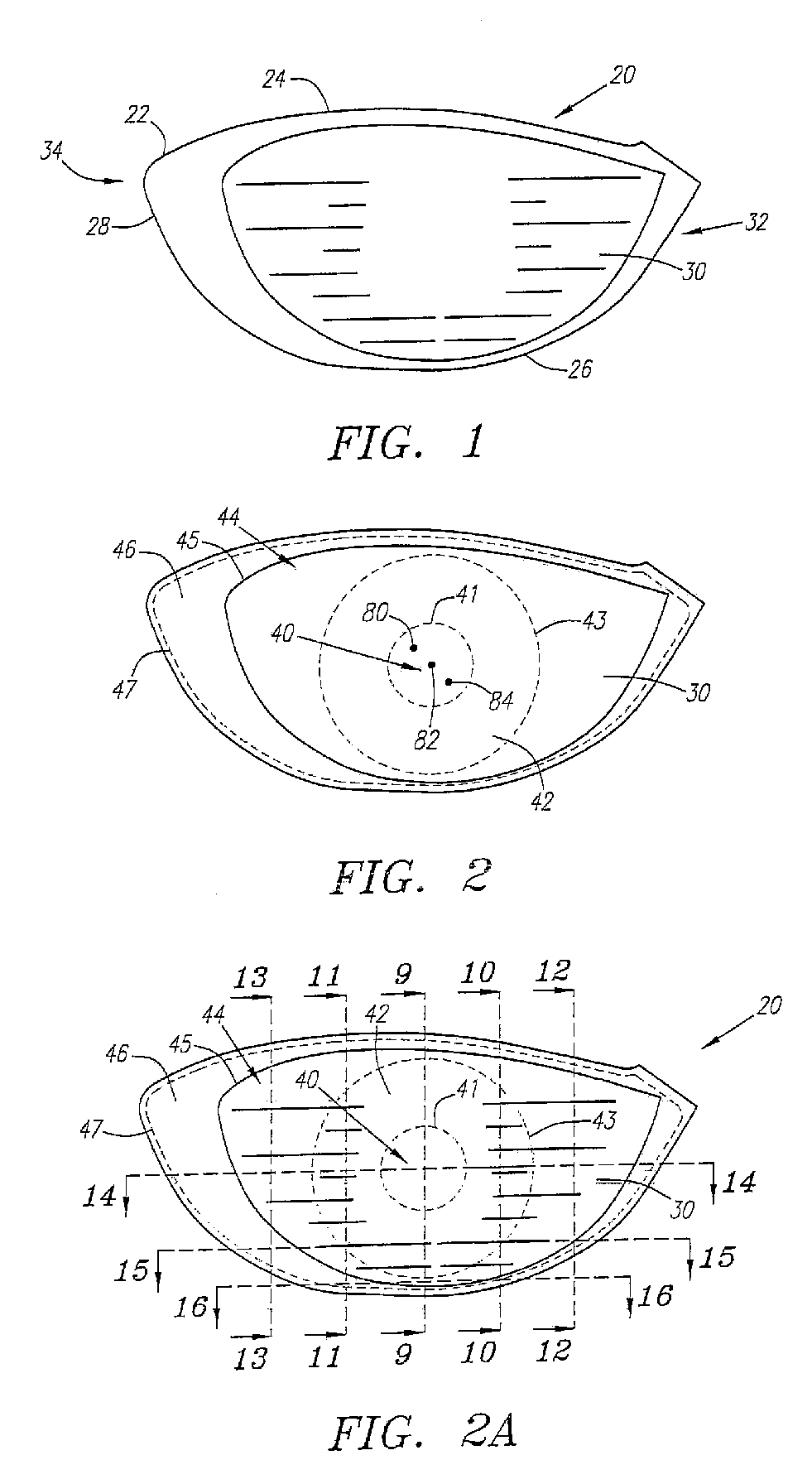 Golf club striking plate with variable thickness