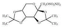 Topiramate sustained release preparation pharmaceutical composition