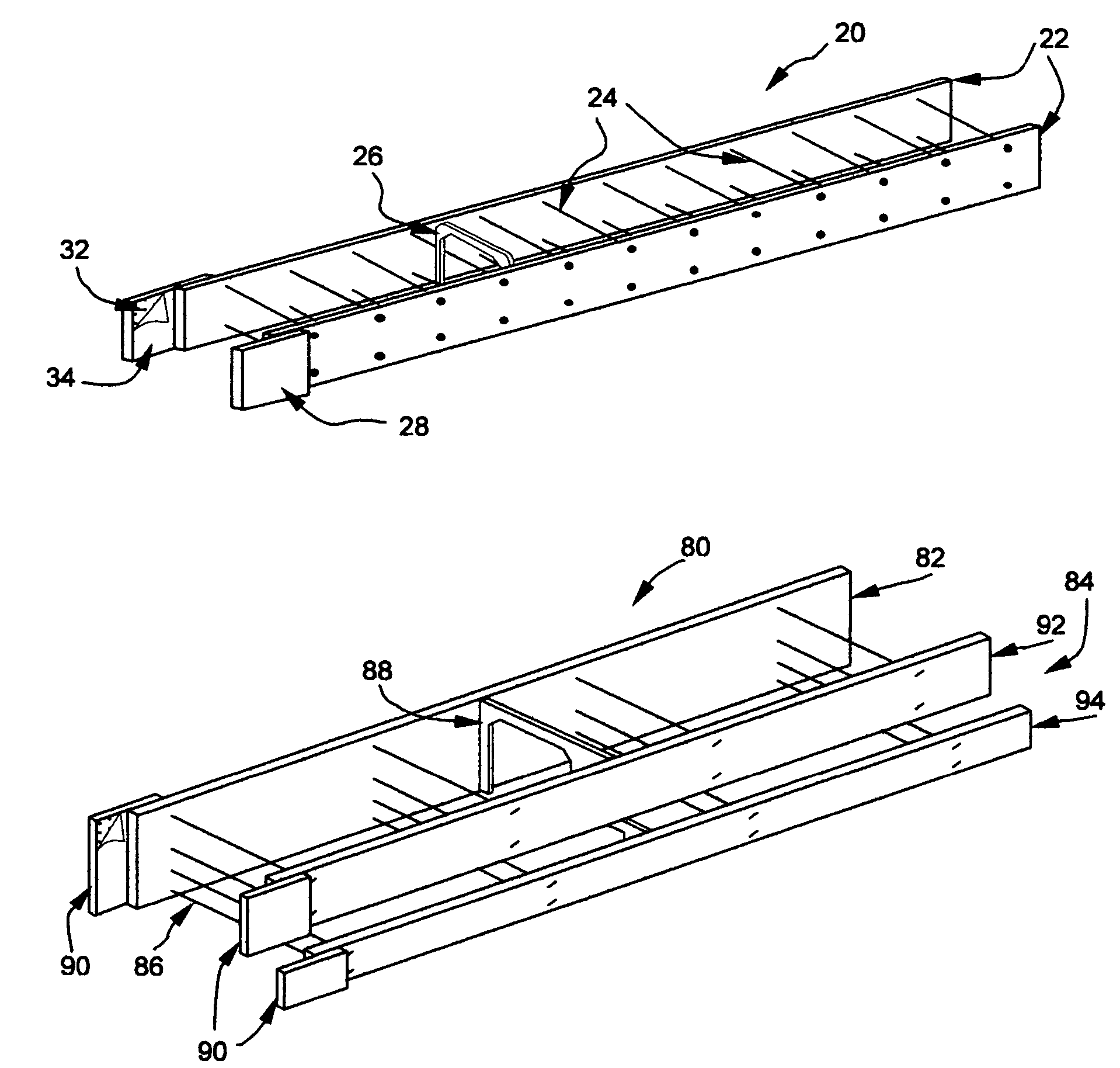 Landscape edging form assembly and method