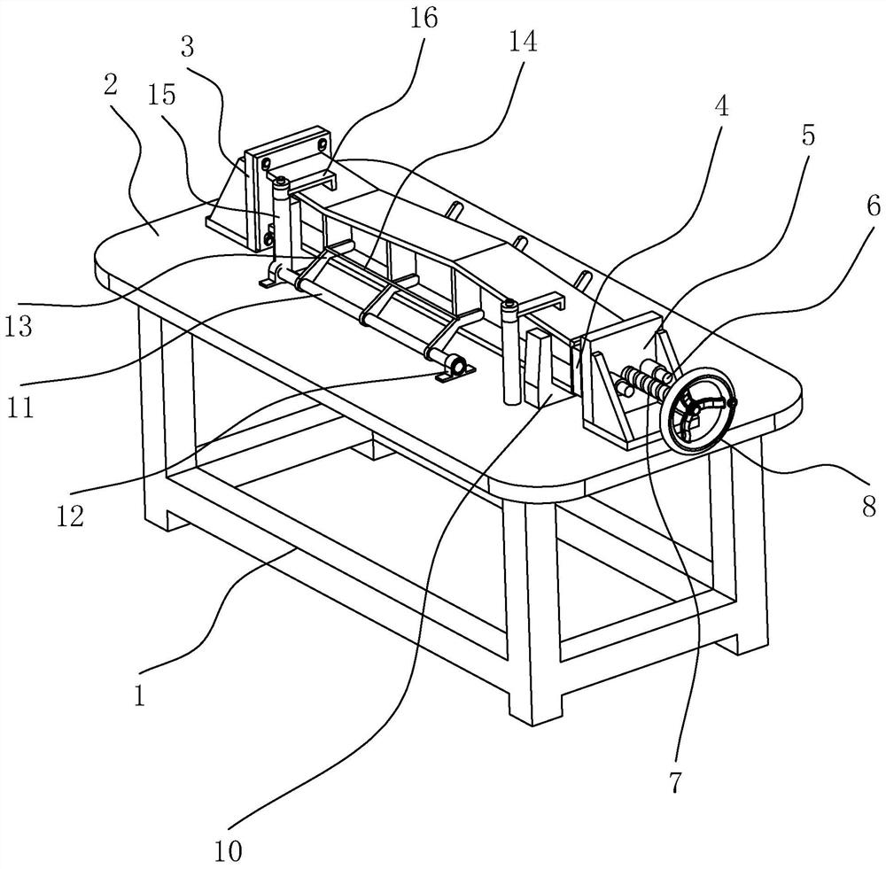 Bridge guardrail column assembling tool and guardrail column processing method