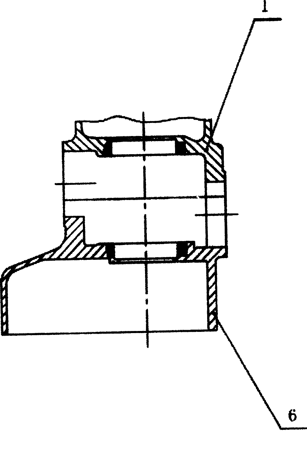 Crankcase of opposited engine with double cylinders