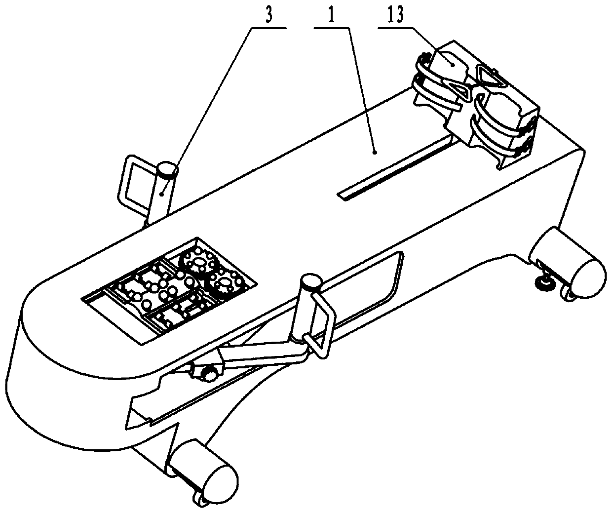 Rehabilitation exercise device for interventional department nursing