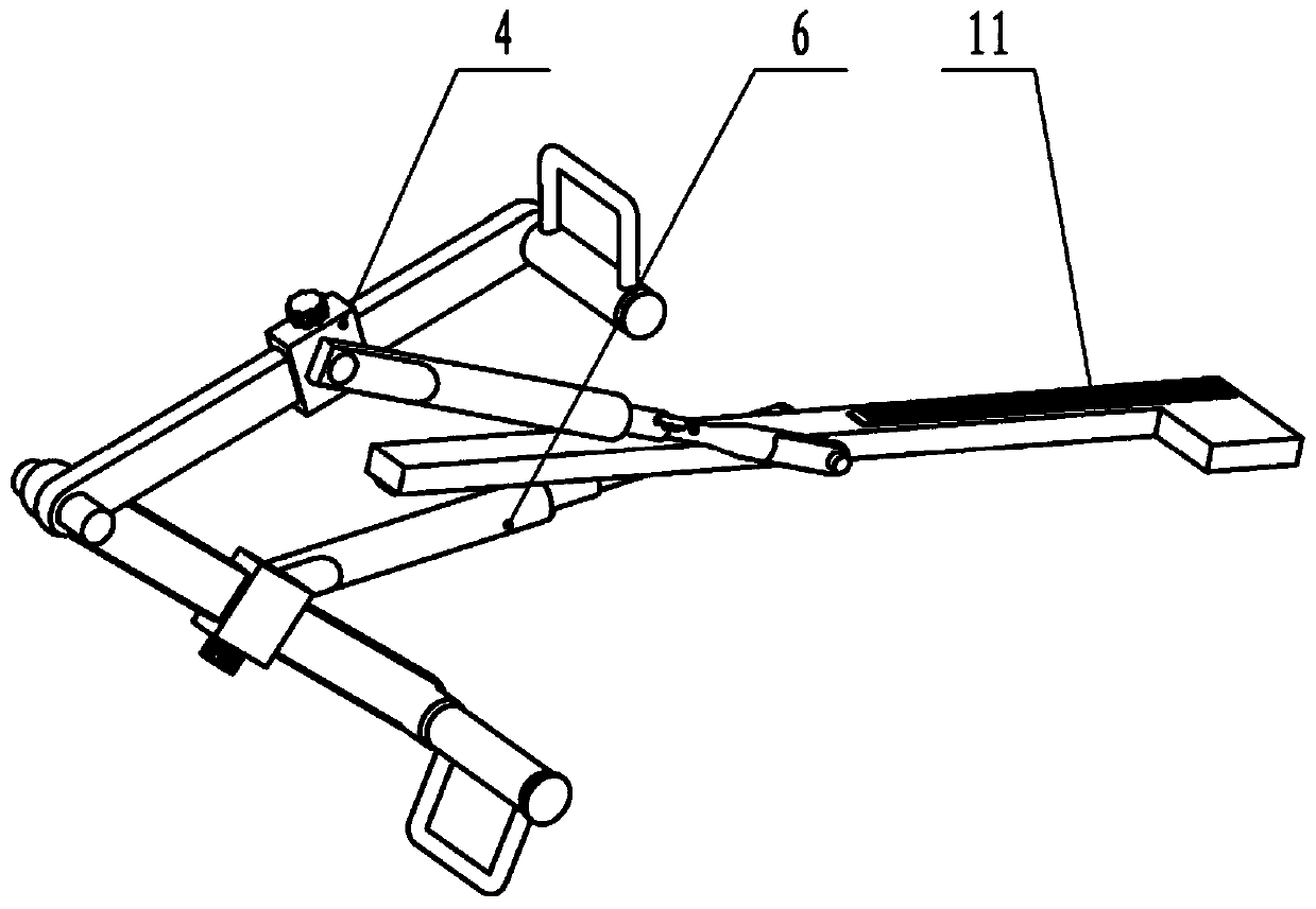 Rehabilitation exercise device for interventional department nursing