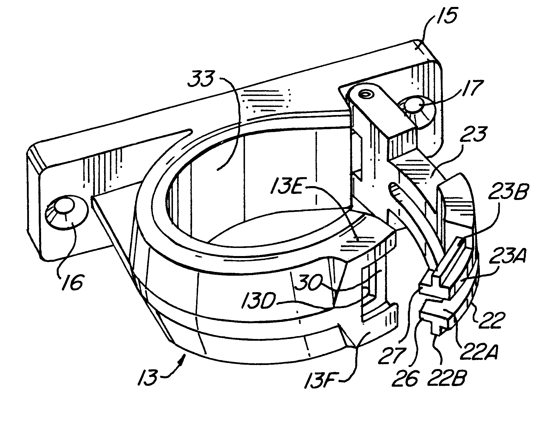 Rod holder and bracket therefor