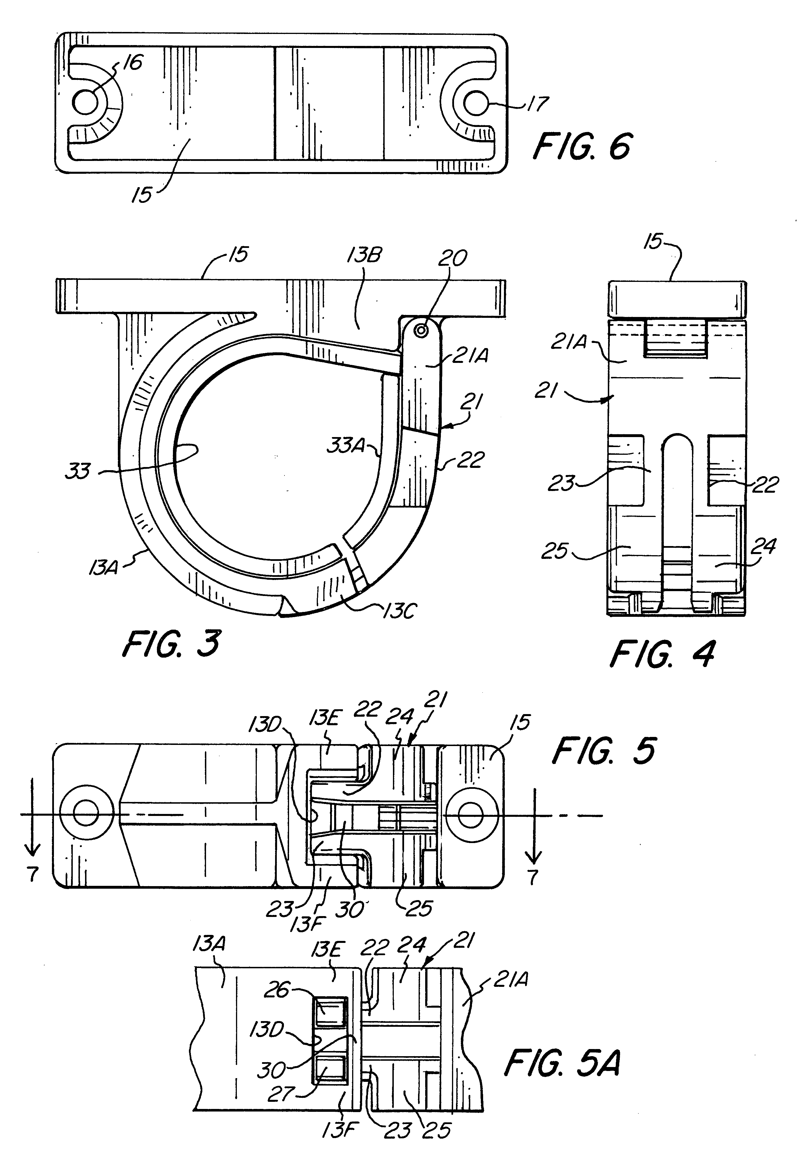 Rod holder and bracket therefor