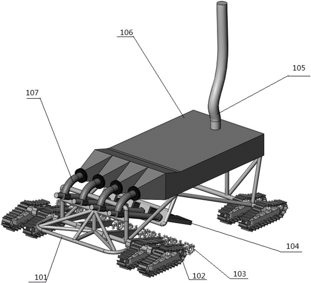 Seabed cobalt-rich crust mining vehicle