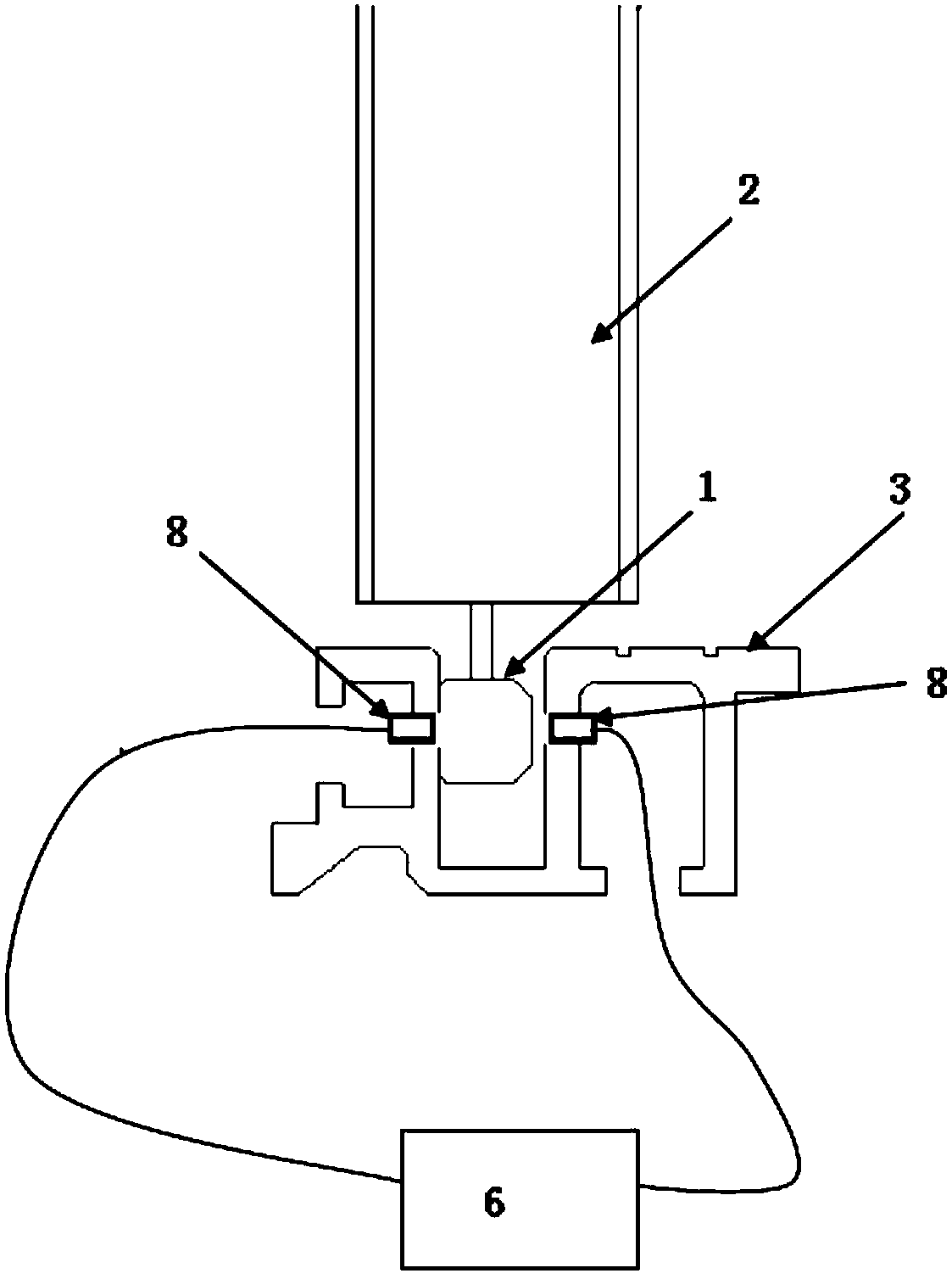 Self-checking system of door sliding block